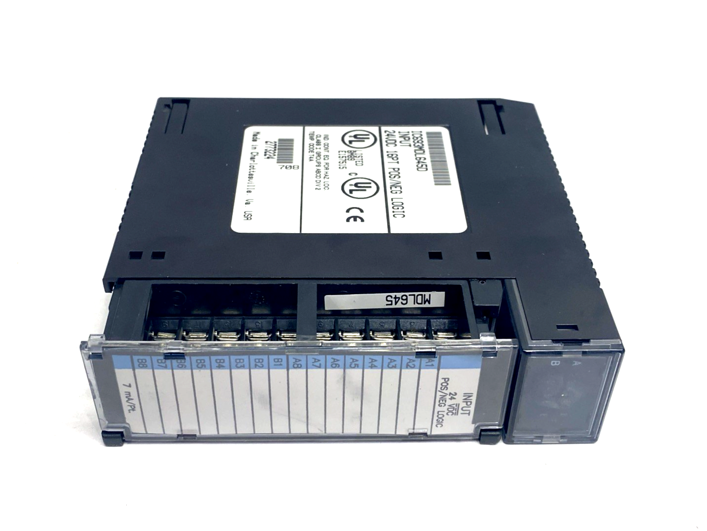 IC693MDL645D | GE Fanuc POS/NEG Logic Input Module 16PT 24VDC - Used - Maverick Industrial Sales