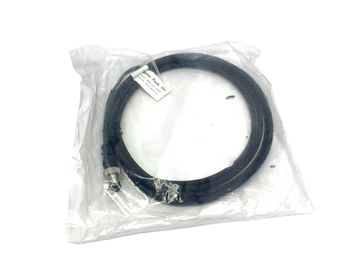 M123QD-PUR-2M | Adsens Tech Cordset M12 QD Male 3-Pin 2m - New - Maverick Industrial Sales