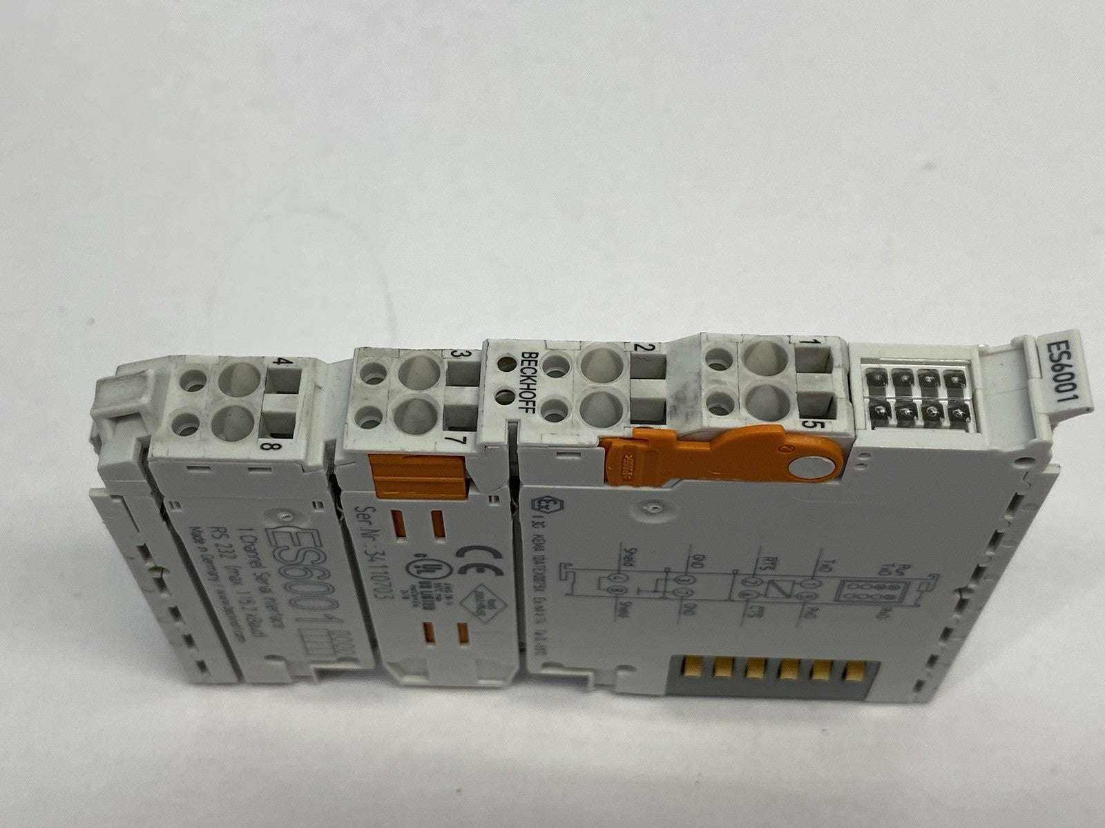Beckhoff ES6001 EtherCAT Terminal, 1-channel Communication Interface, Serial - Maverick Industrial Sales