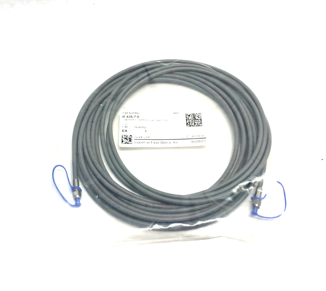 Industrial Fiber Optics IF 635-7-5 Patchcord F/O SERCOS GHTT4001 7.5m - Maverick Industrial Sales