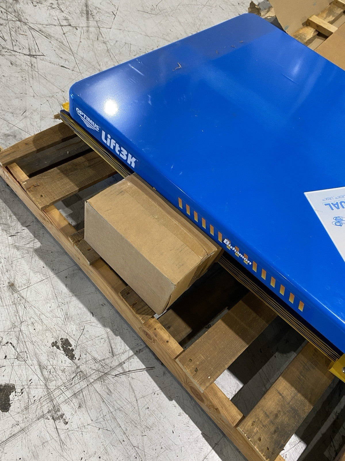 Bishamon L3K-3648-115-F Optimus Lift3K Lift Table 3k lb 115V With Foot Control - Maverick Industrial Sales