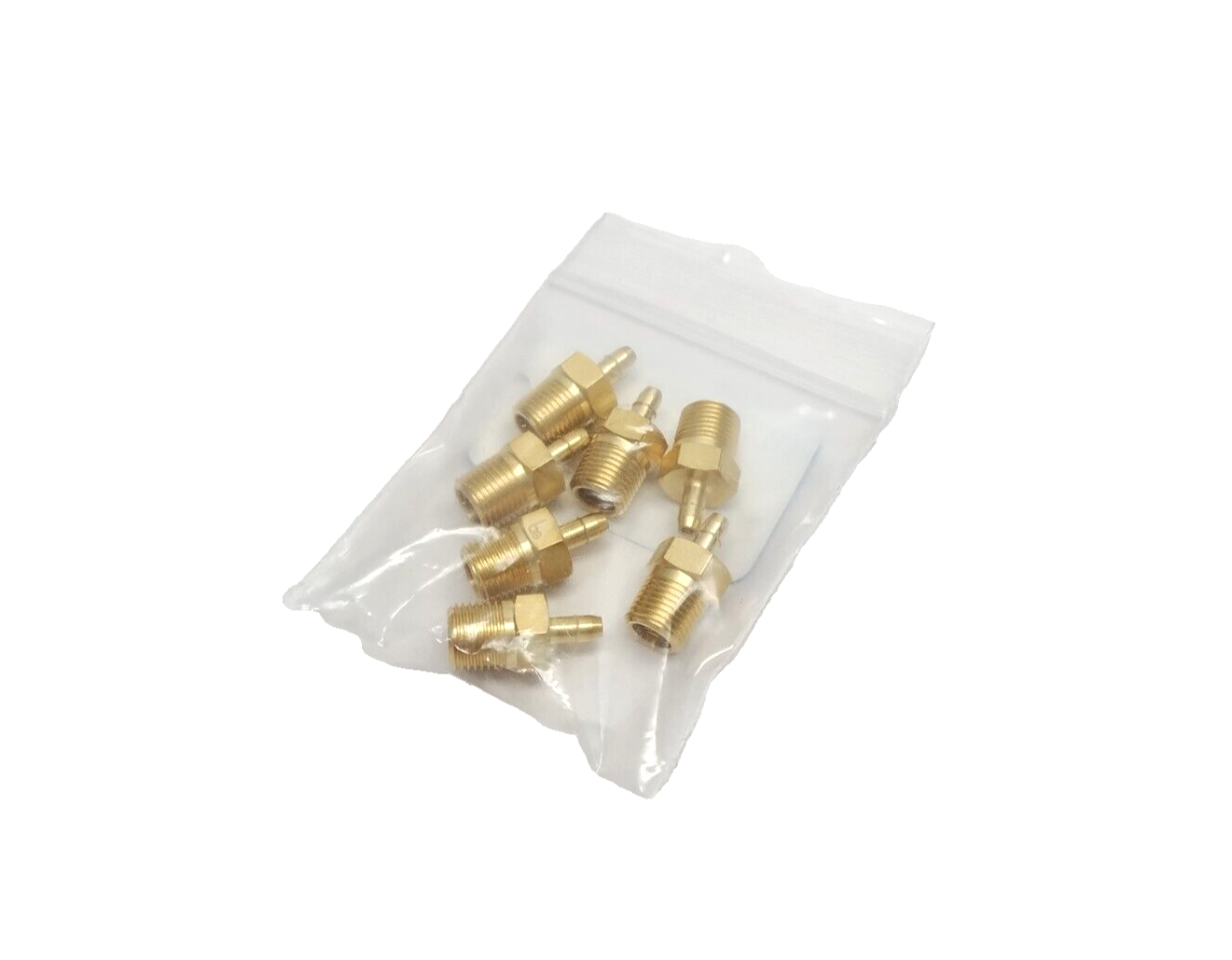 Beswick Engineering MPAH-8332 1/8" NPT To 1/8 Hose Barb Brass Fitting LOT OF 7 - Maverick Industrial Sales