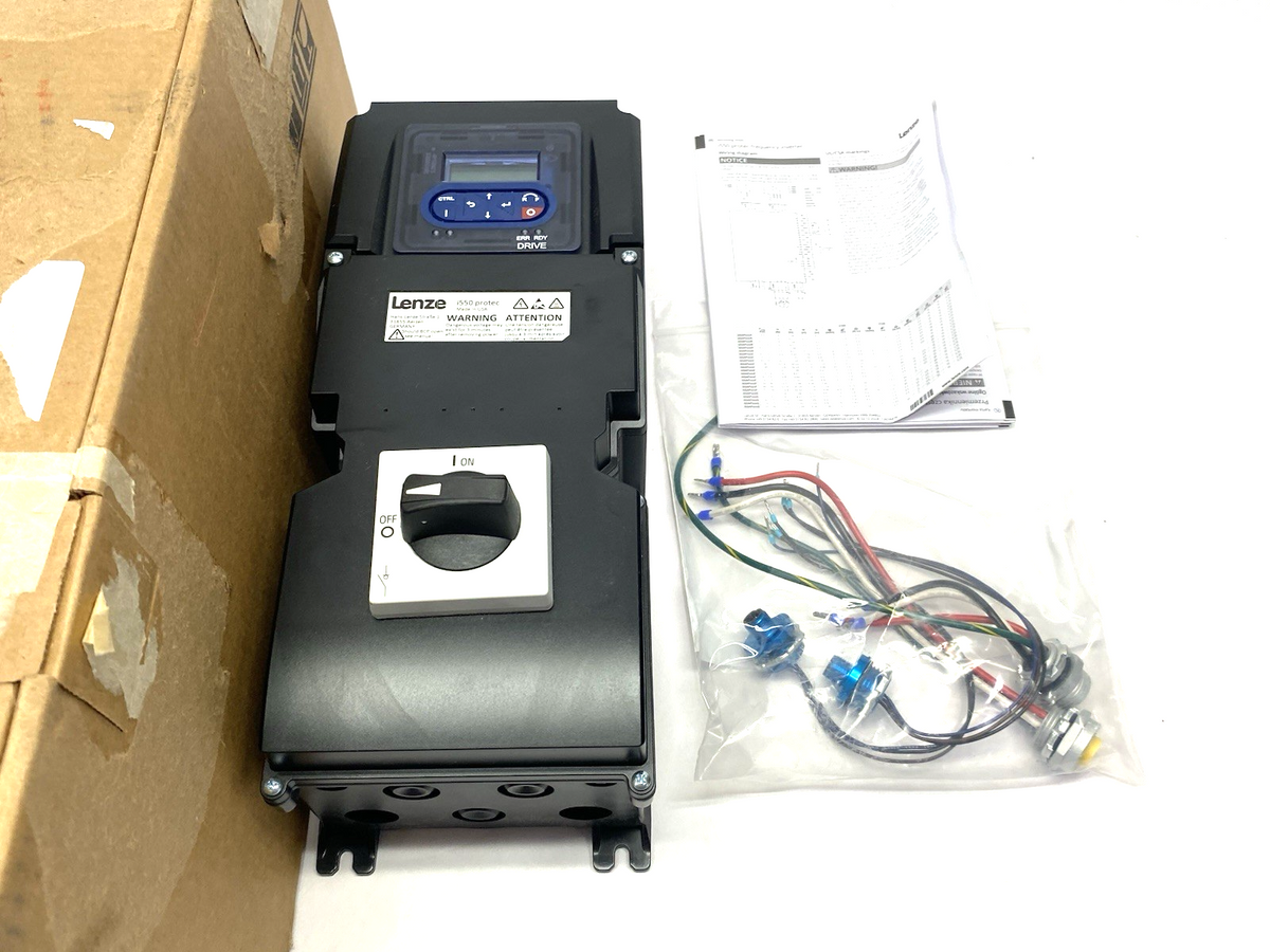 Lenze I55AP137F2A711K06S i550 protec VFD w/ IO-Link 3PE 400/480V AC 16488618 - Maverick Industrial Sales