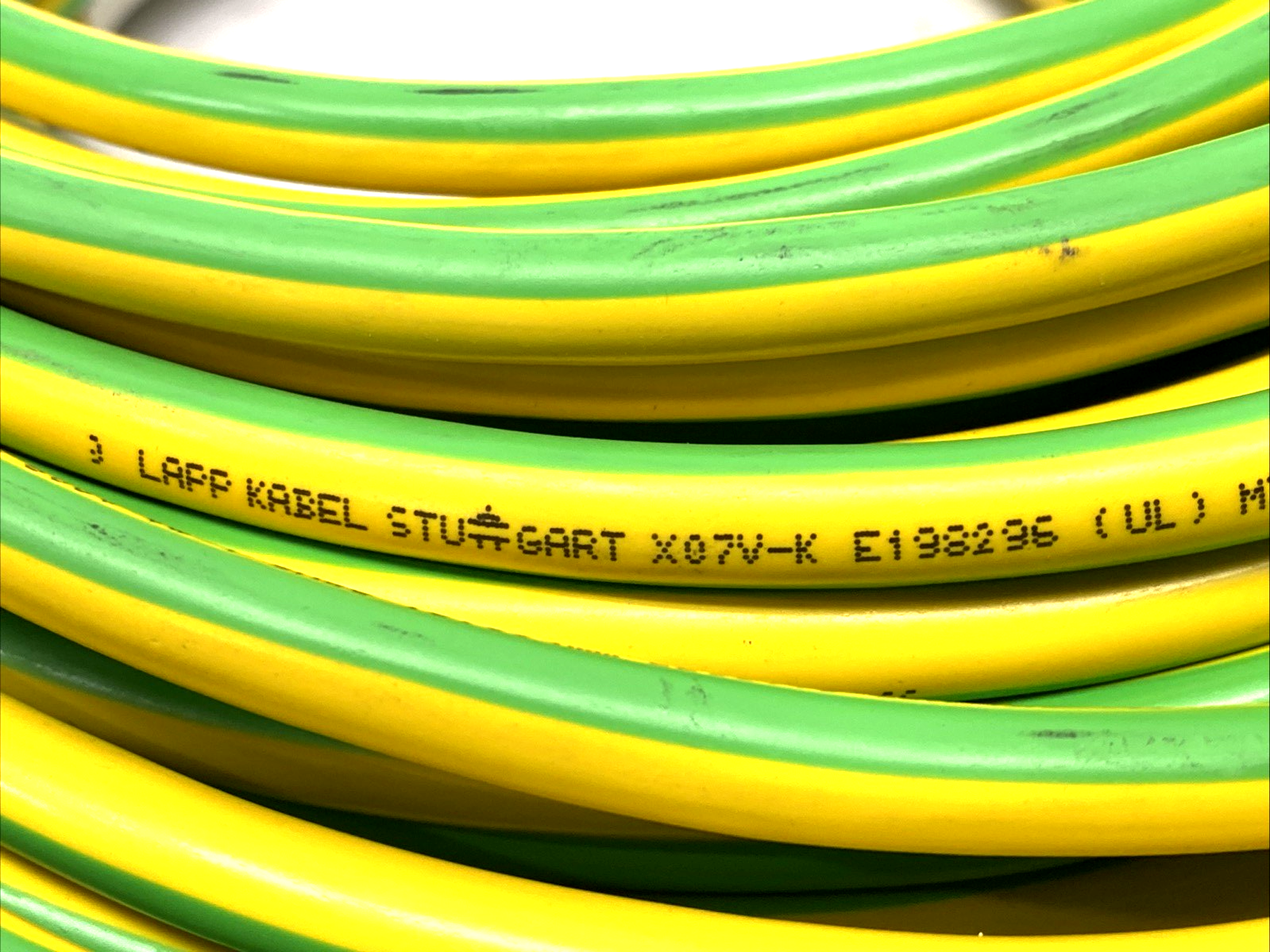 Lapp Kabel LL53776 Single Conductor Ground Cable 6AWG X07V-K AWM 1015 60 METERS - Maverick Industrial Sales