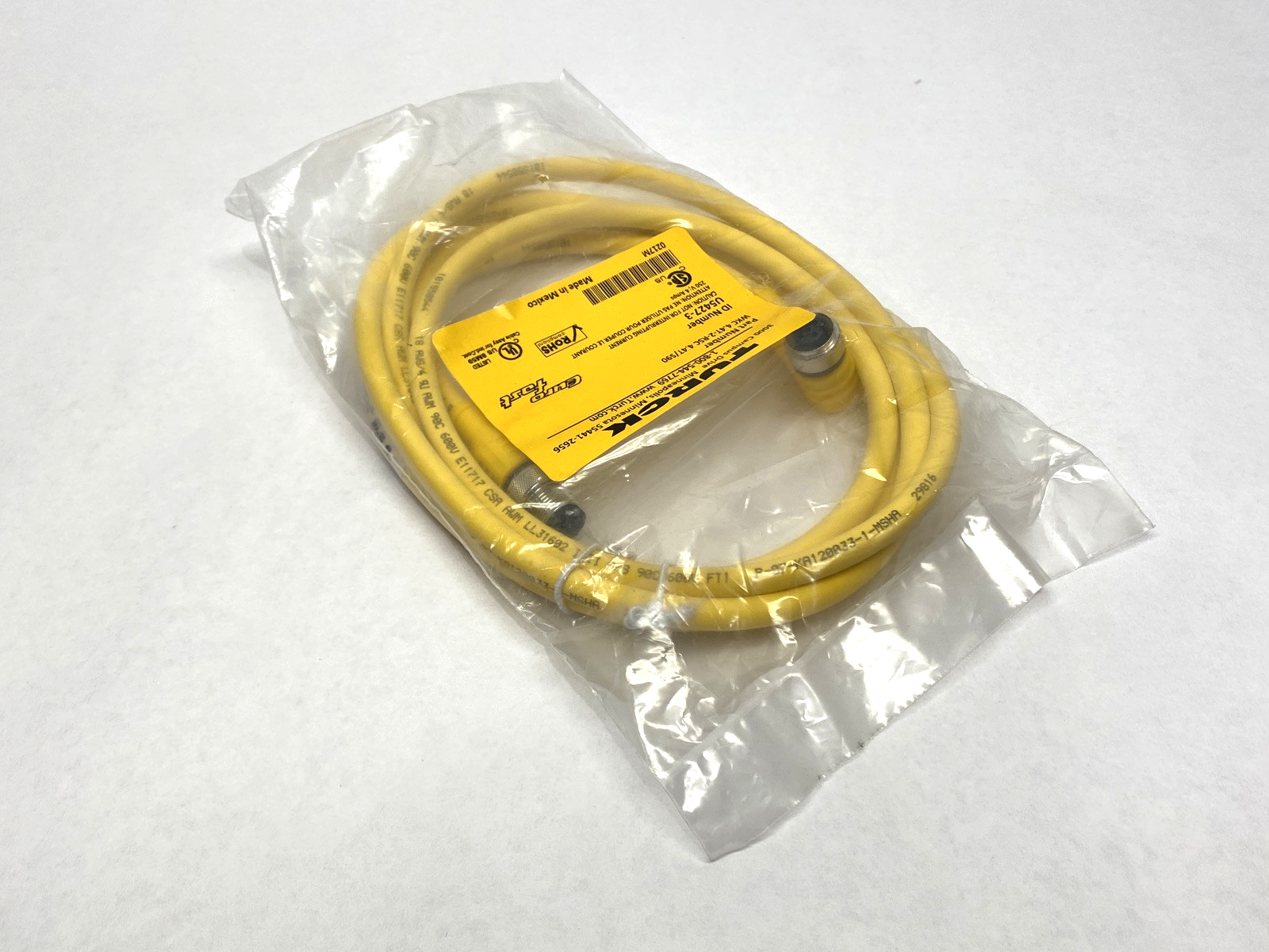 Turck WKC 4.4T-2-RSC 4.4T/S90 EuroFast Double-Ended Cordset M12 F to M U5427-3 - Maverick Industrial Sales