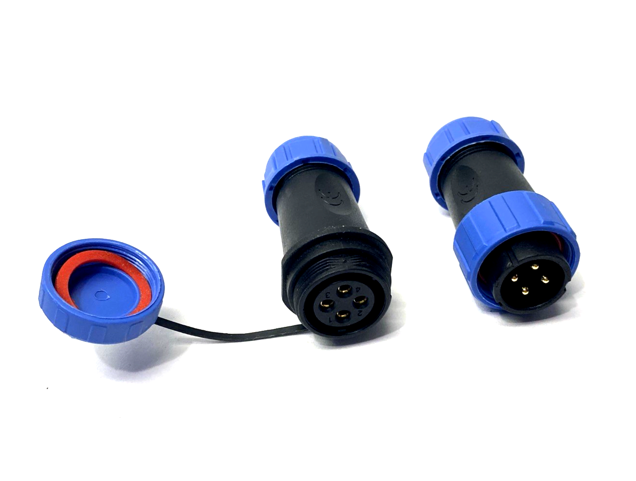 SP1310/P4,SP1310,SP1311/S4,SP1311 | Renhotec SP1310/P4, SP1311/S4 Connector Male Plug & Female Socket One Pair 4-Pin - New Other - Maverick Industrial Sales