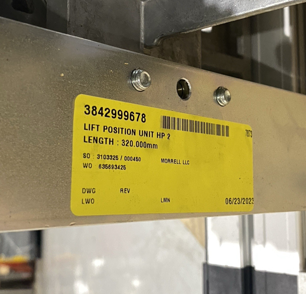 Bosch Rexroth 3842999716 Belt Section BS 2 w/ 3842999678 Lift Position Unit HP 2 - Maverick Industrial Sales