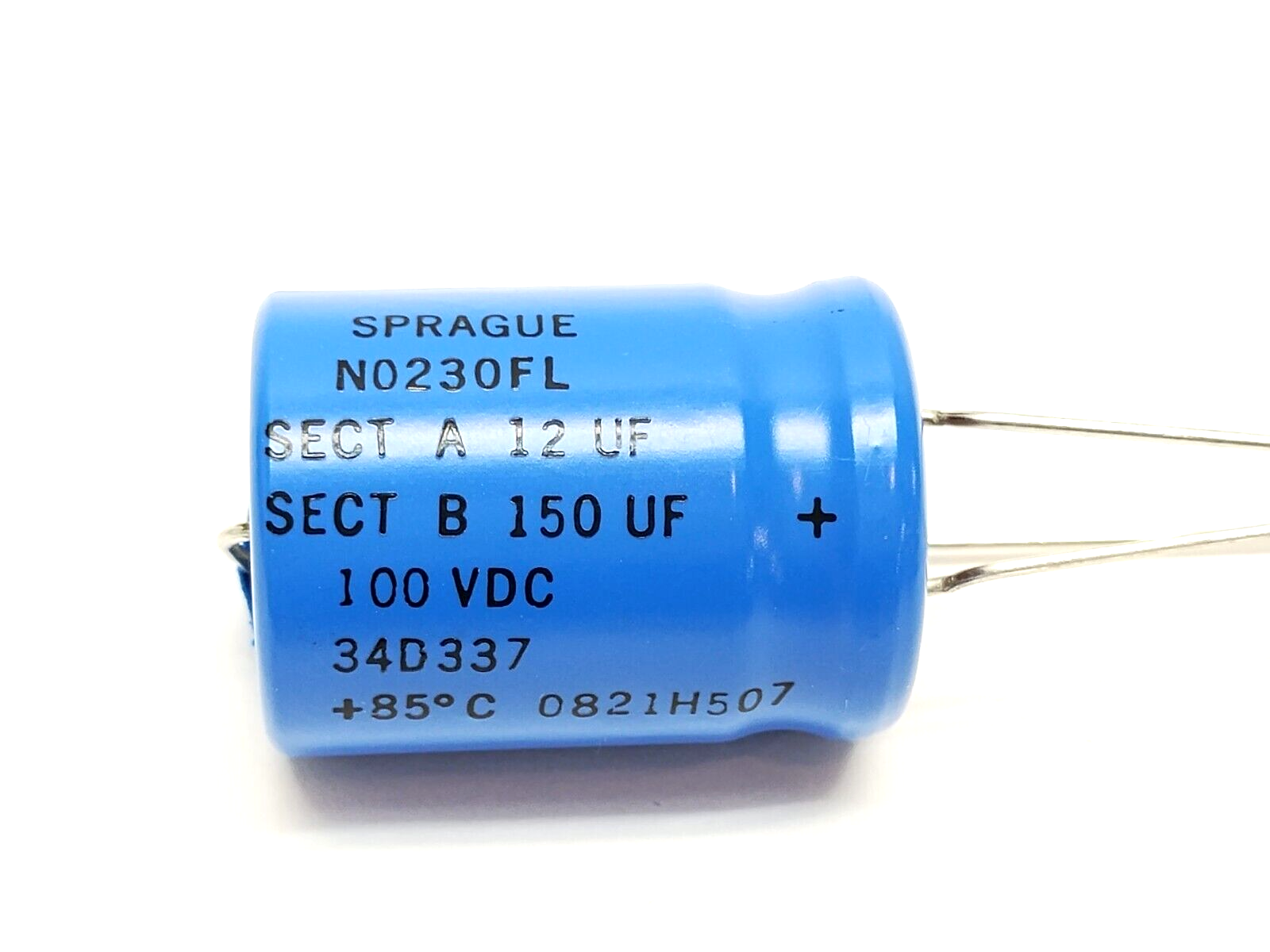 Sprague 34D337 Capacitor 150 uF 100VDC N0230FL 0821H507 - Maverick Industrial Sales