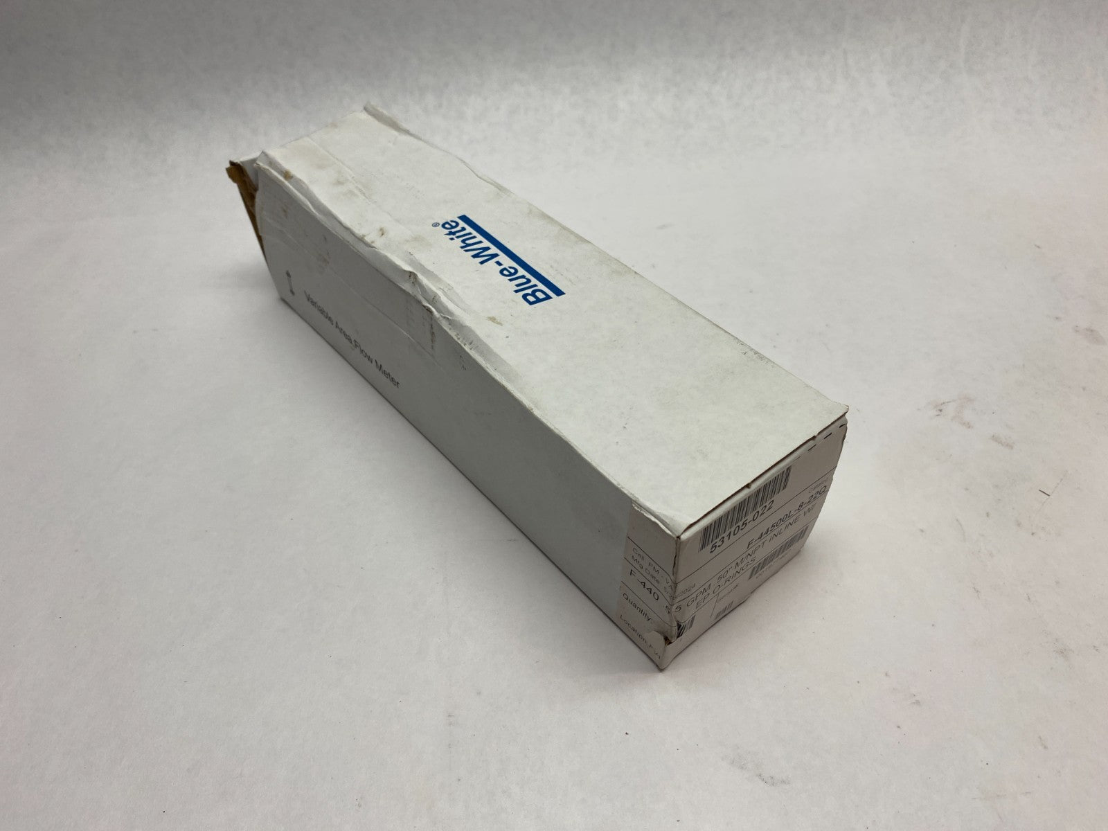 Blue-White F-44500L-8-22Q Polysulfone Variable Area Flow Meter 1/2" MNPT - Maverick Industrial Sales