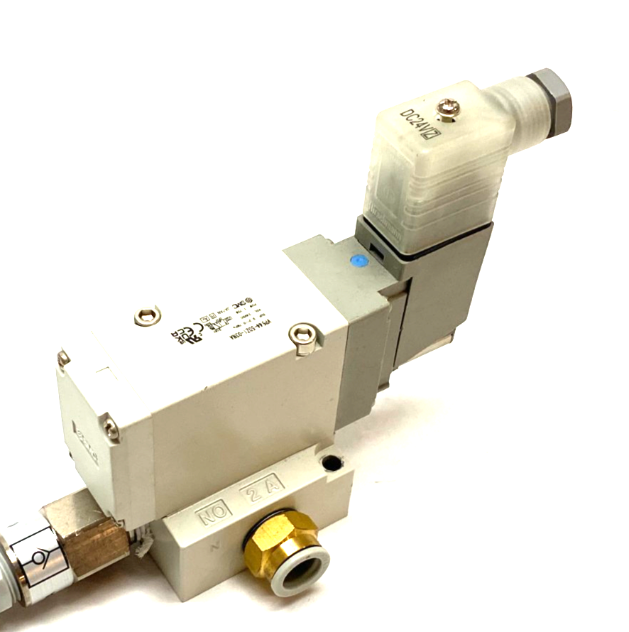 SMC VP544-5DZ1-03NA Solenoid Valve, 3-Port Pilot Poppet Type, 3/8" Ports - Maverick Industrial Sales