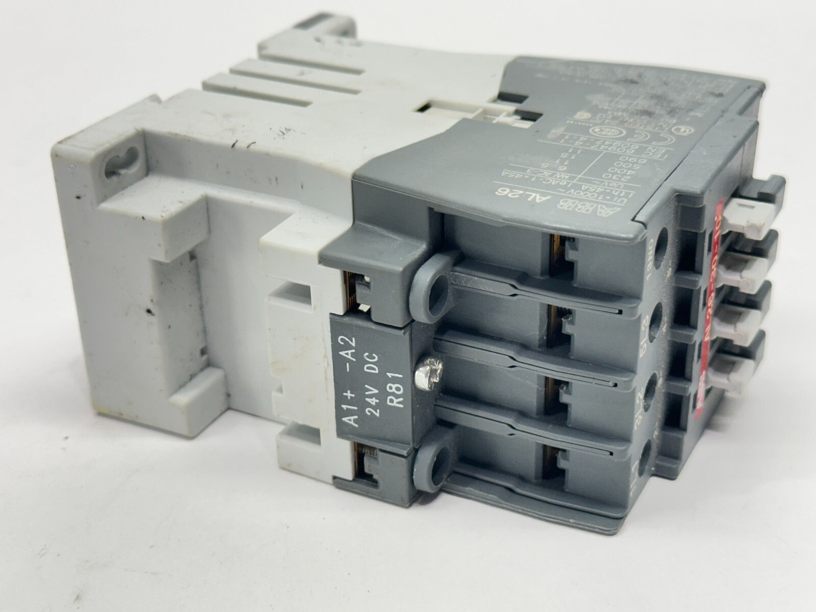 ABB AL26-30-10 AL26 Contactor 3P 45A 690V 24VDC Coil - Maverick Industrial Sales