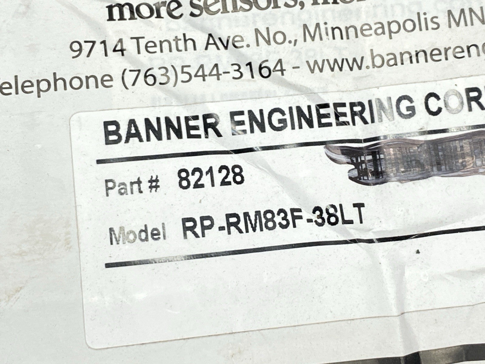 Banner RP-RM83F-38LT Heavy-Duty Metal Emergency Stop Rope Pull 82128 - Maverick Industrial Sales