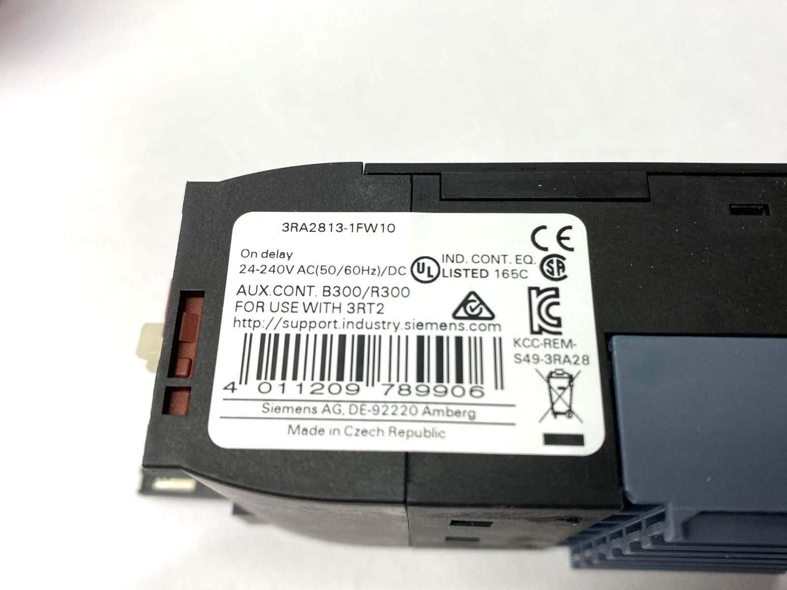 Siemens 3RA2813-1FW10 Solid State Time-Delayed Auxiliary Switch 24-240V AC/DC - Maverick Industrial Sales