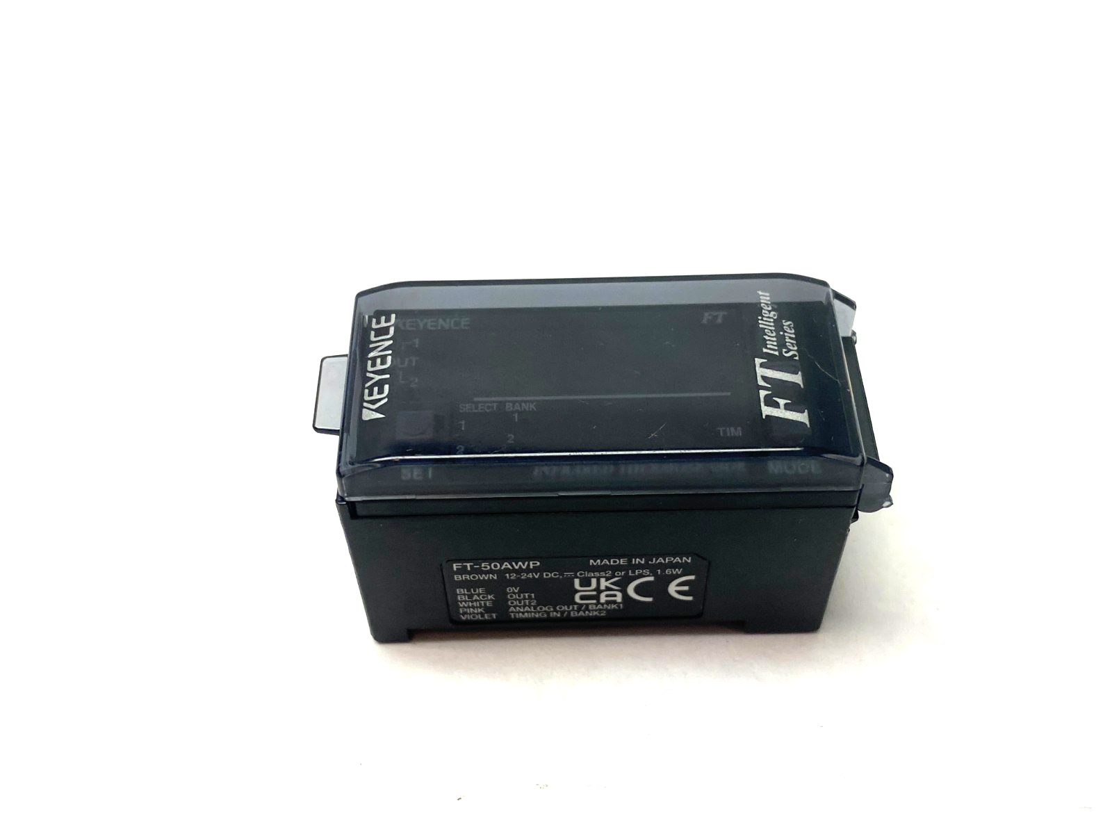 FT-50AWP | Keyence Digital Infrared Temperature Sensor Amplifier, DIN Mount, PNP - Used - Maverick Industrial Sales