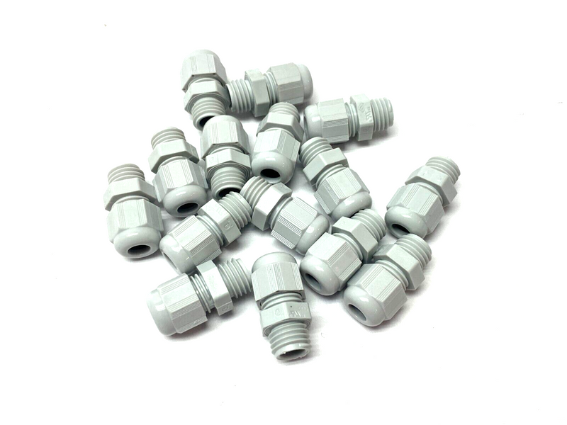 Newark NEWCAP PA Polyamide Standard Cable Gland M12x1.5 Gray IP68 LOT OF 15 - Maverick Industrial Sales