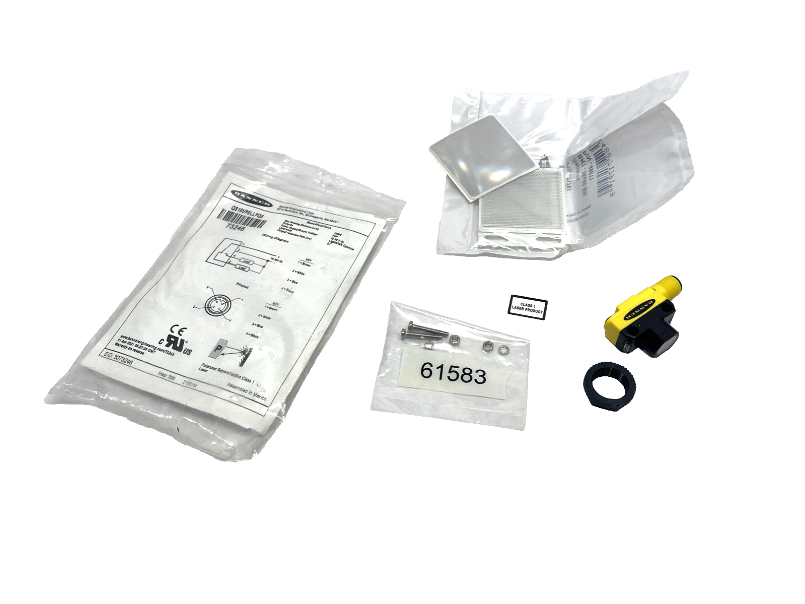 Banner QS18VP6LLPQ8 Photoelectric Sensor, Retroreflective, M12 4-Pin Male 73246 - Maverick Industrial Sales