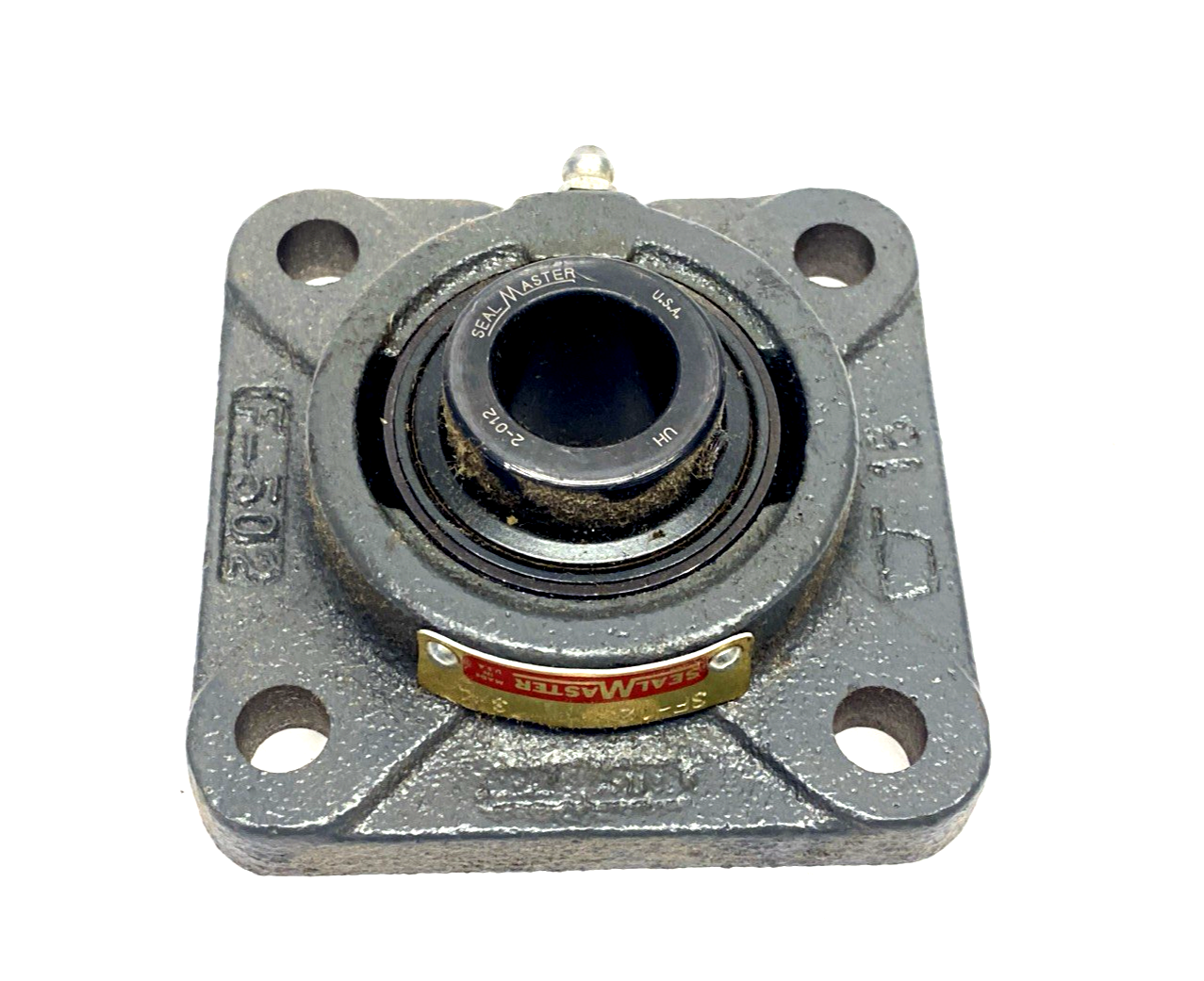 SF-12 | SealMaster Mounted Four Bolt Flange Ball Bearing, Cast Iron, 3/4" Bore - New – Open box - Maverick Industrial Sales