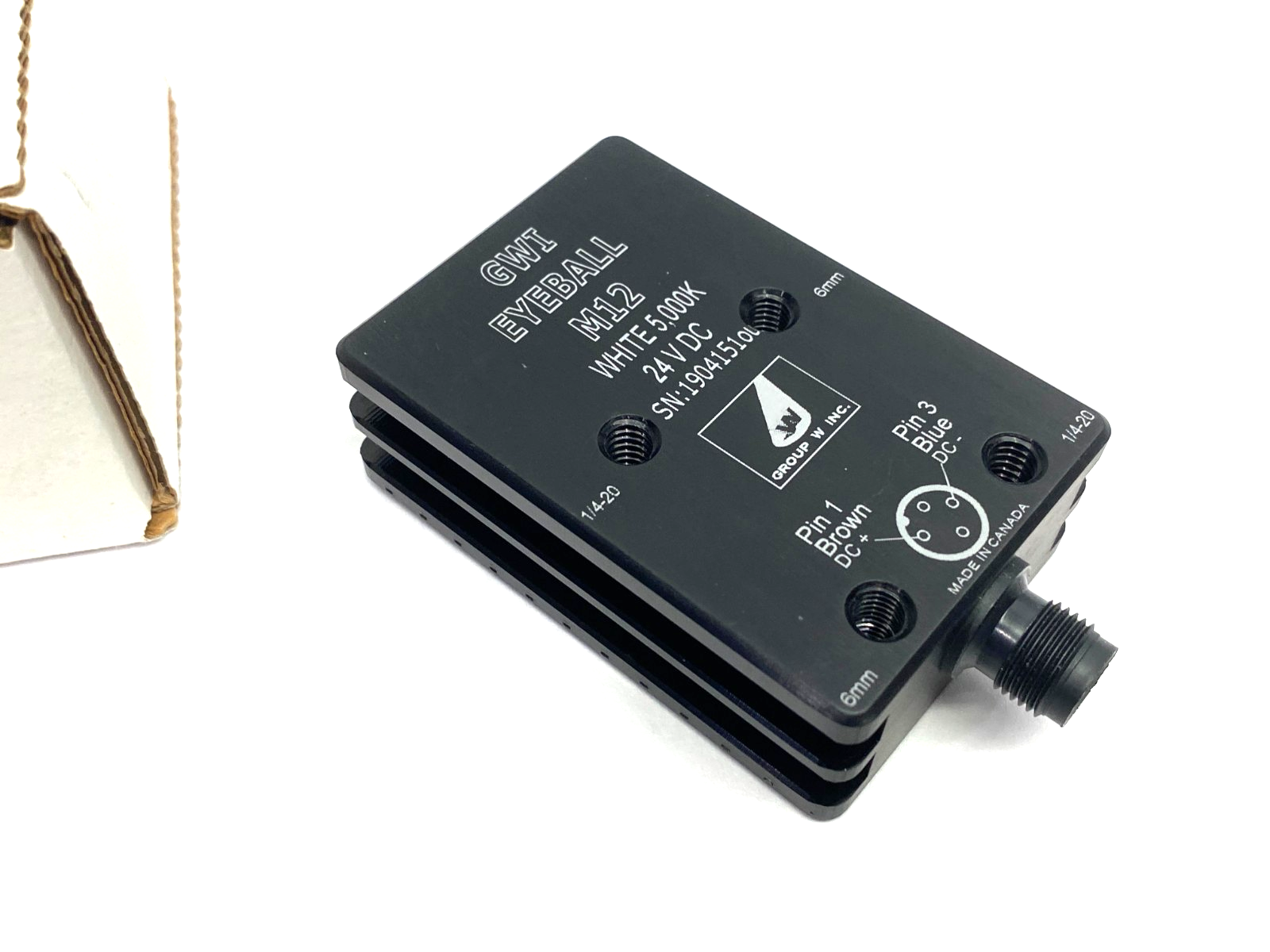 Group W Inc. GWI EYEBALL M12 4-Pin Vision Sensor 24VDC 0.4A - Maverick Industrial Sales