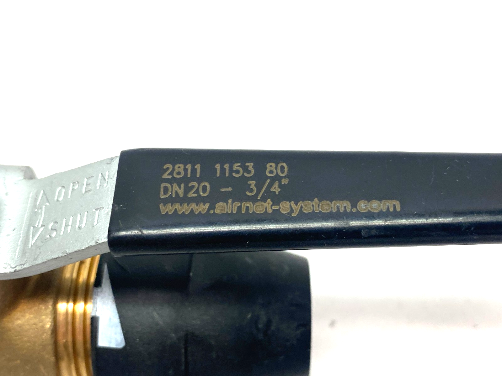 Airnet 2811 1153 80 Ball Valve Female 3/4" NPT to DN20mm Air Tube - Maverick Industrial Sales