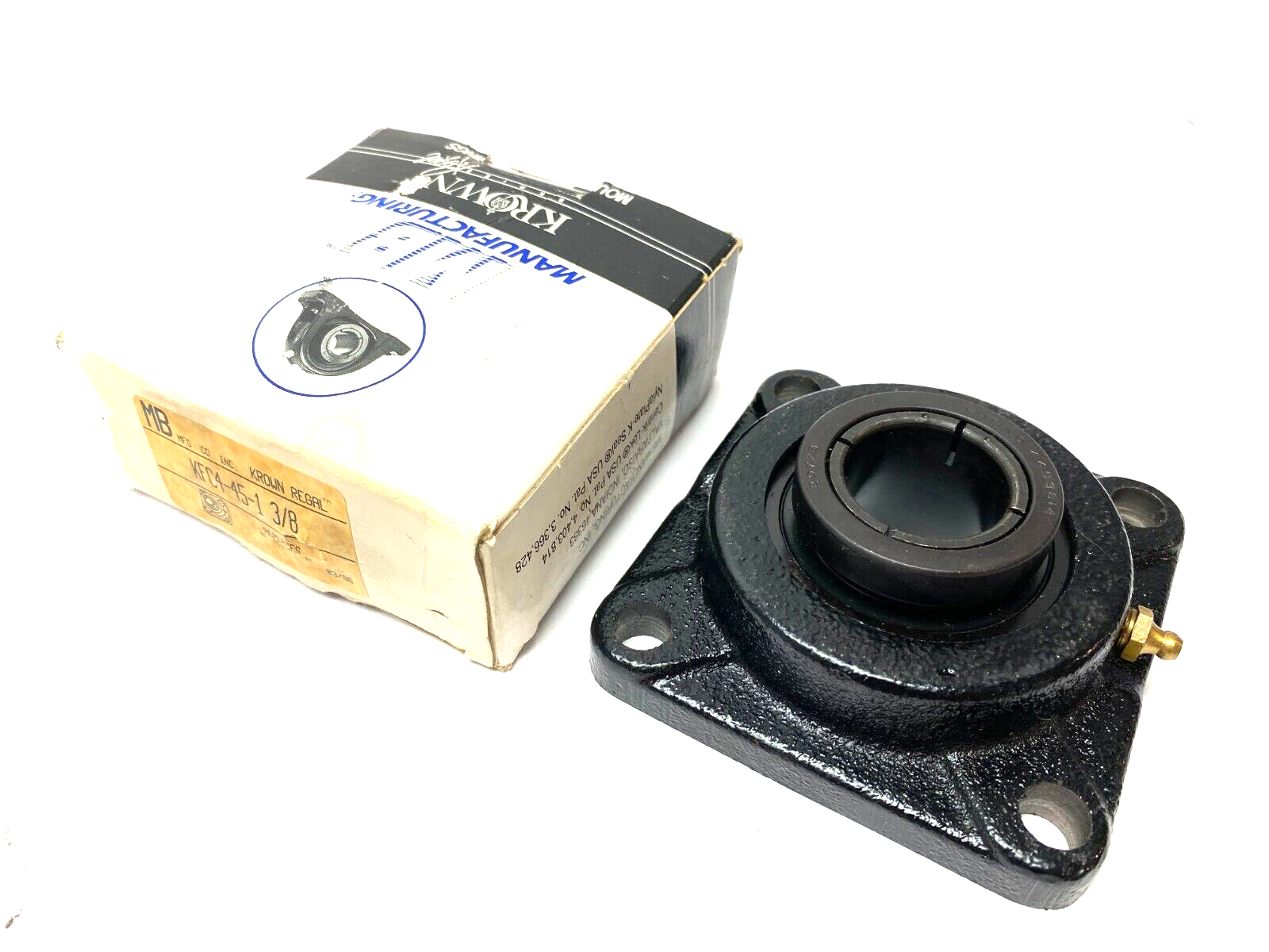 KFC4-45-1 3/8 | MB Mfg Krown Regal Surface Mount Flange Bearing 4-Bolt - New Other - Maverick Industrial Sales