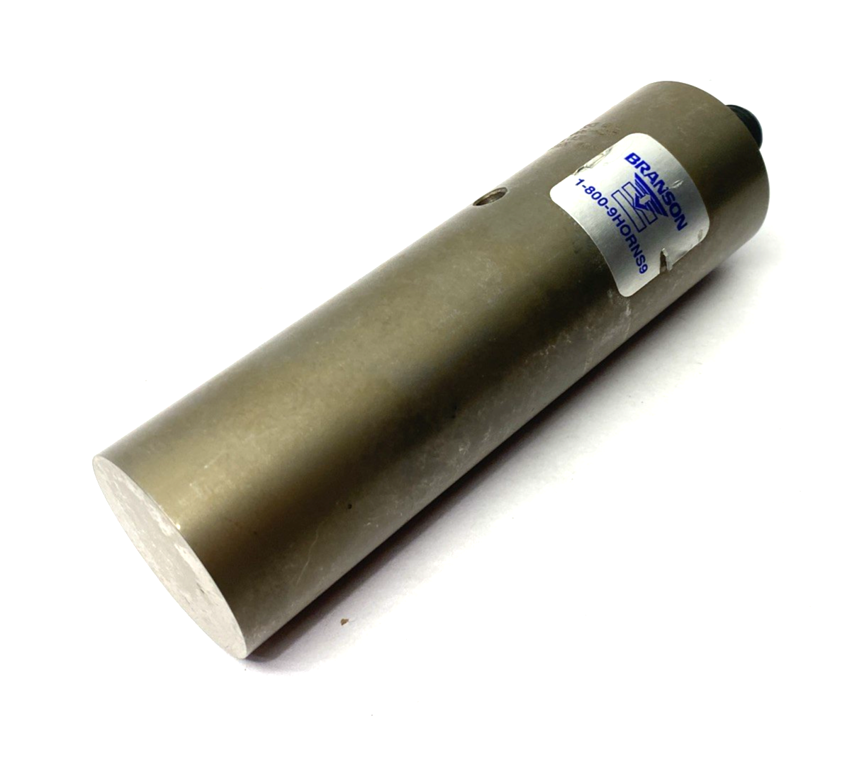 Branson 108-006-623 Ultrasonic Horn Silver Booster 1-1/2” Diameter, Solid - Maverick Industrial Sales