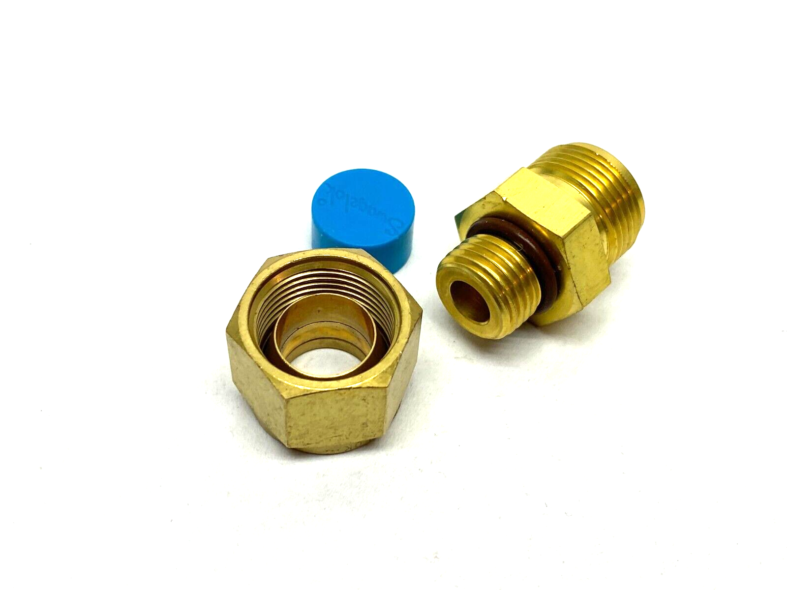 Swagelok Brass Compression Fitting O-Ring Seal 1/2" OD Tube to 9/16-18 Thread - Maverick Industrial Sales