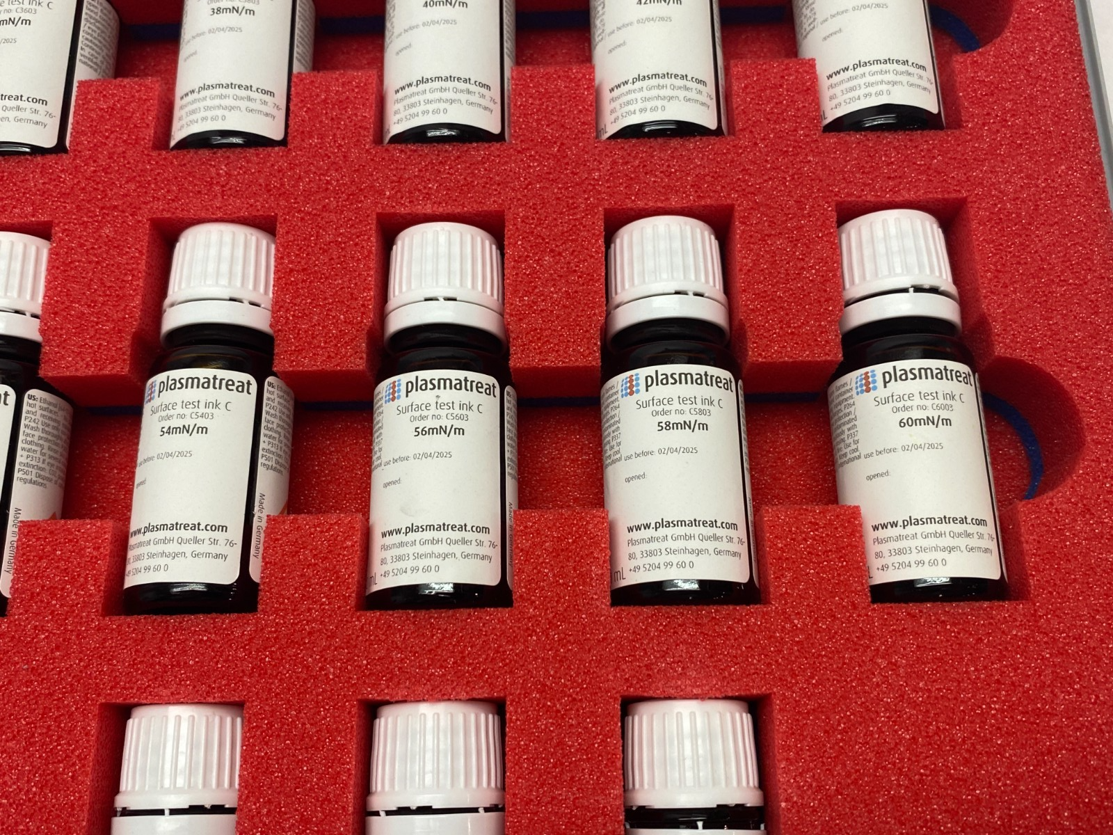 Plasmatreat CGS02 Surface Test Inks Kit C, Ethanol, 10ml Bottles - Maverick Industrial Sales
