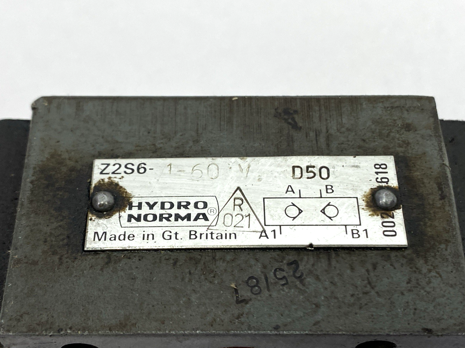 Hydro Norma Z2S6-1-60 Check Valve - Maverick Industrial Sales