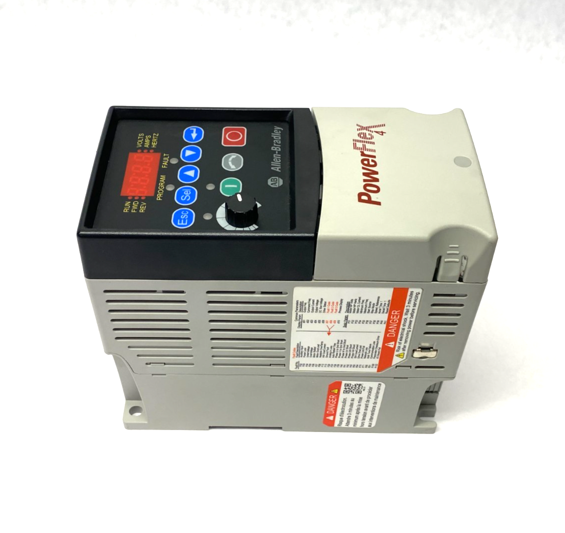 22A-D1P4N104 | Allen Bradley Ser. A PowerFlex 4 AC Drive, 0.5HP, 380-480V, 0.4kW - Used - Maverick Industrial Sales