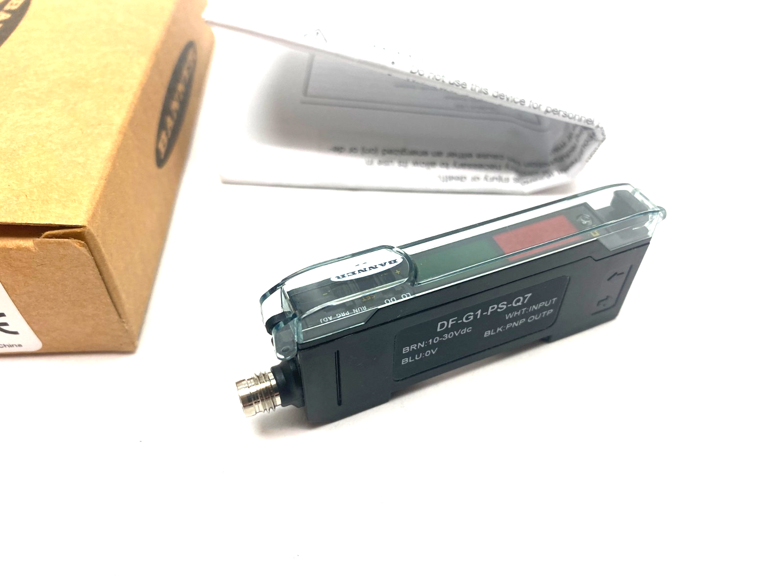 Banner DF-G1-PS-Q7 Expert Dual Display Fiber Amplifier 4-pin M8 Inte. QD 19359 - Maverick Industrial Sales