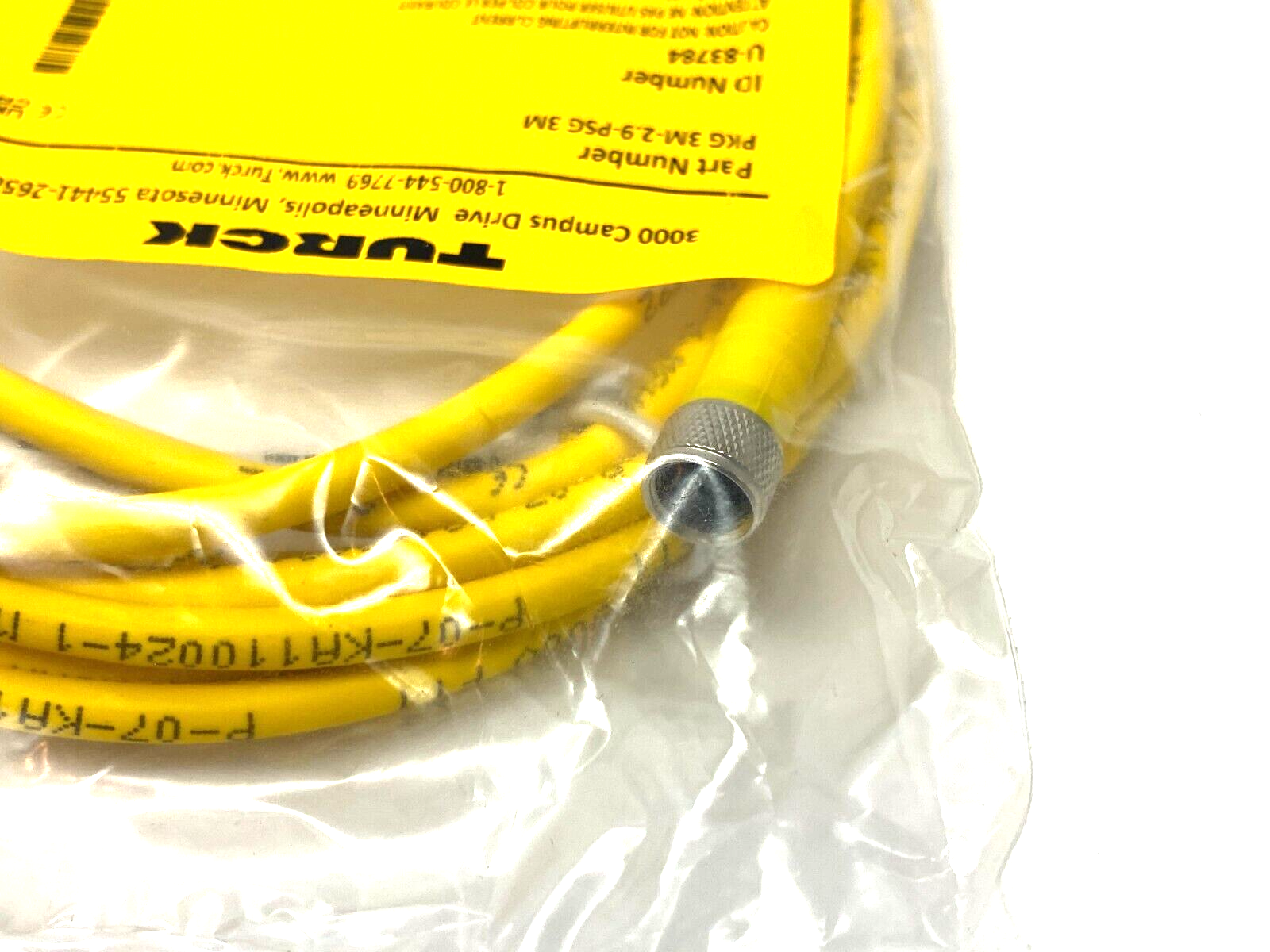 PKG 3M-2.9-PSG 3M, U-83784 | Turck PKG 3M-2.9-PSG 3M Picofast Double Ended Cordset U-83784 - New - Maverick Industrial Sales