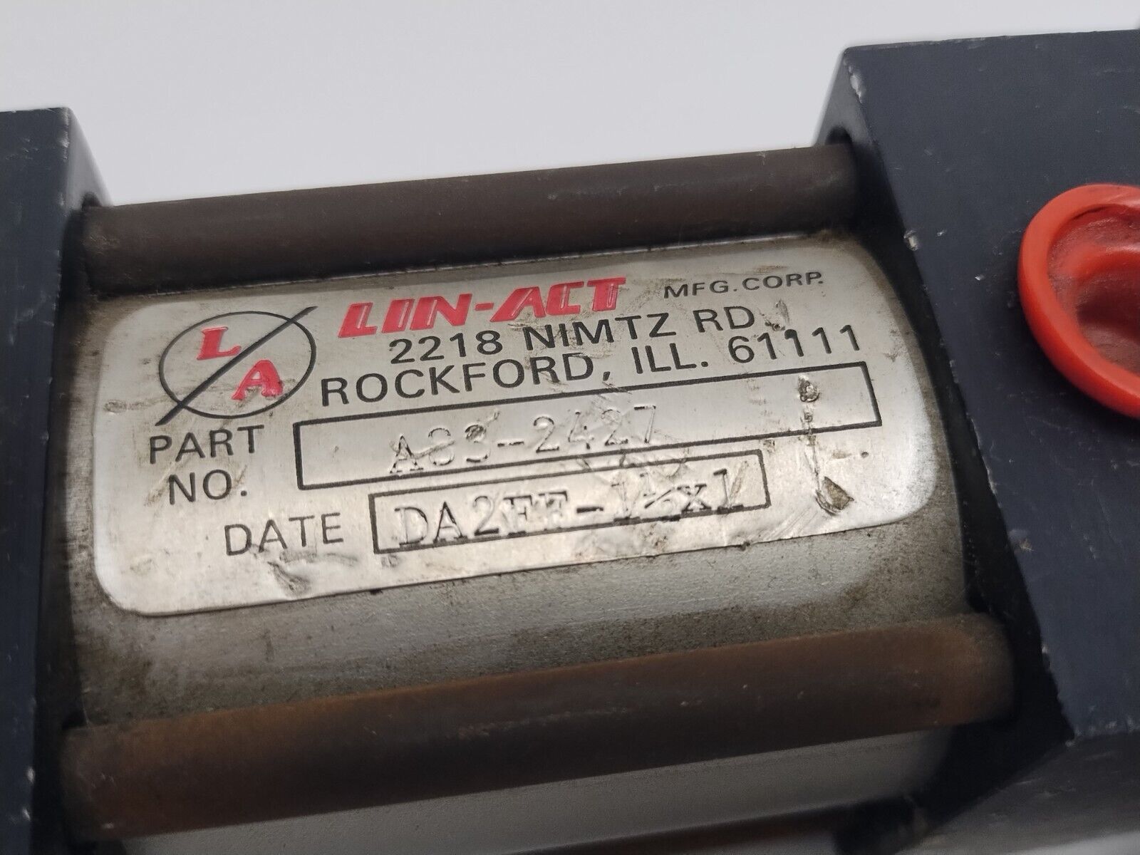 LIN-ACT A83-2427 Double Rod End Cylinder 1-1/2" Bore x 1" Stroke - Maverick Industrial Sales