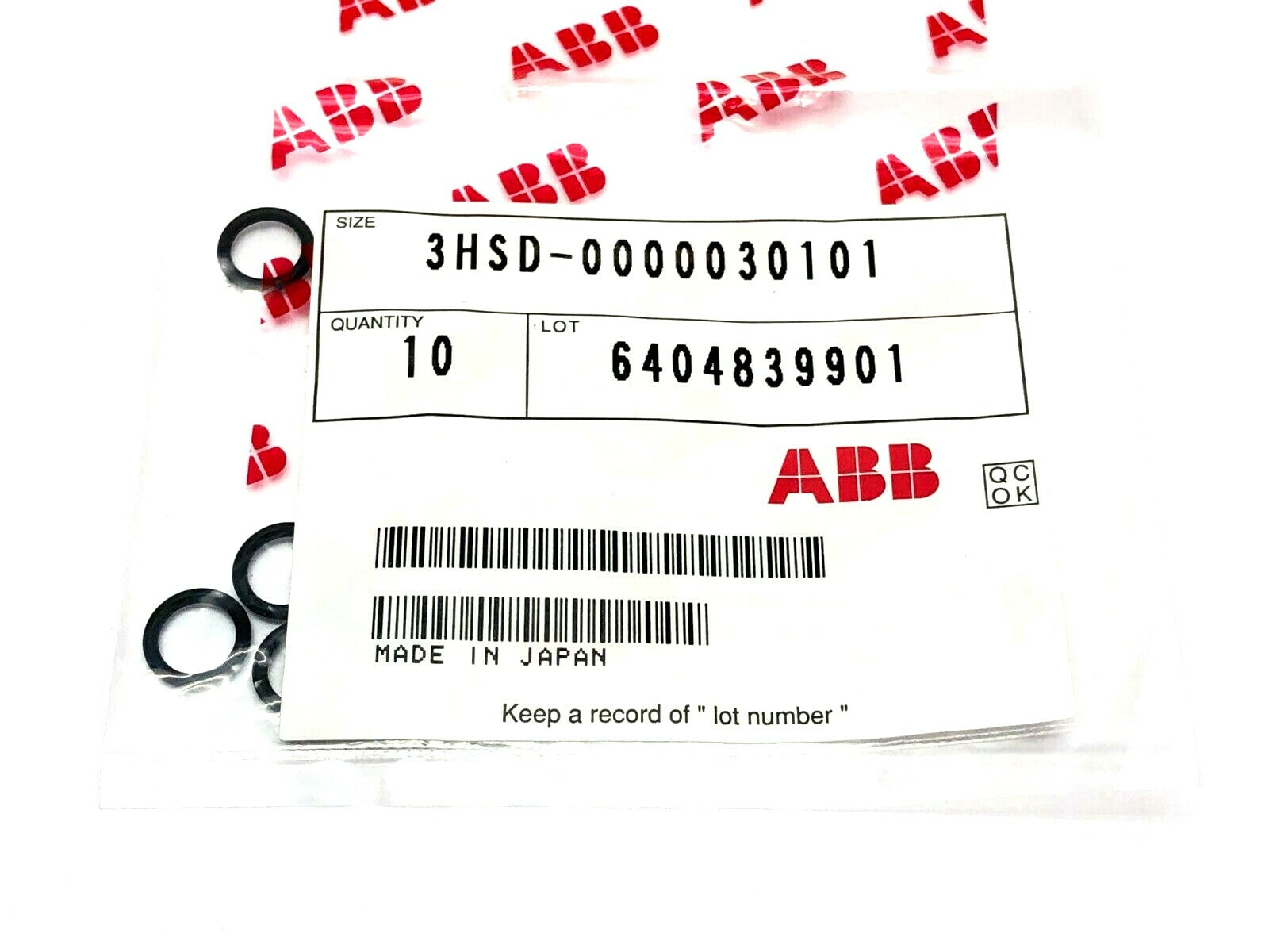 ABB 3HSD-0000030101 O-Ring Paint Seal PKG OF 10 - Maverick Industrial Sales