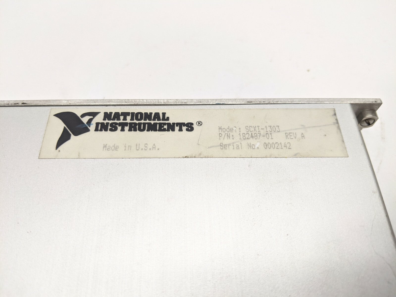 National Instruments 182487-01 Rev A Isothermal Terminal Block SCXI-1303 - Used - Maverick Industrial Sales