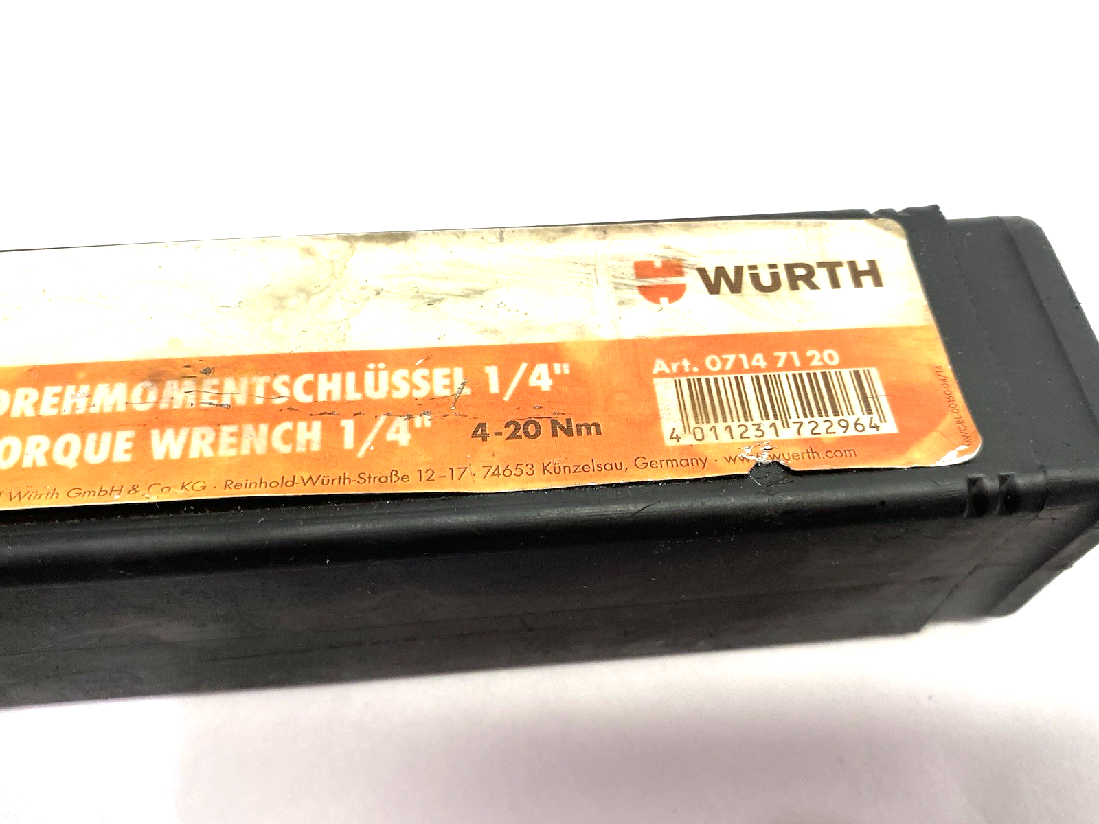 07147120 | Wurth Torque Wrench 1/4" 4-20Nm, Reversible Ratchet, 0714720020 - Used - Maverick Industrial Sales