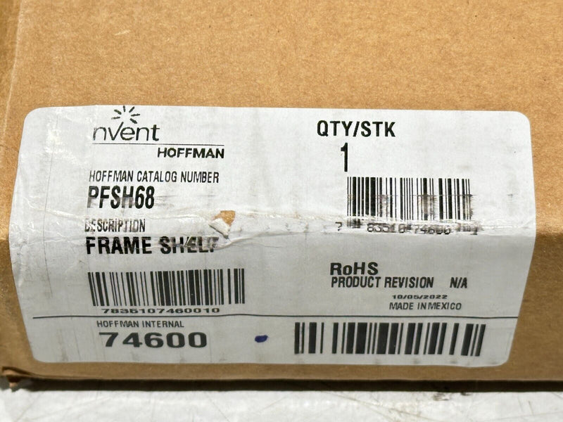 Hoffman PFSH68 Nvent Frame Shelf 600x800mm Light Grey Steel 74600 - Maverick Industrial Sales