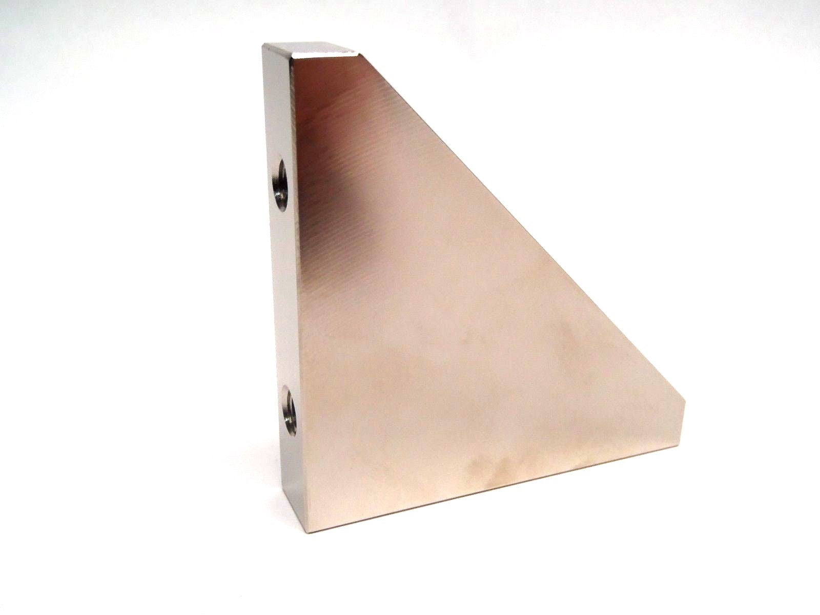 Misumi RBBM80-80-16 Triangular Tapped Standard Hole Steel Gusset 80x80x16mm - Maverick Industrial Sales