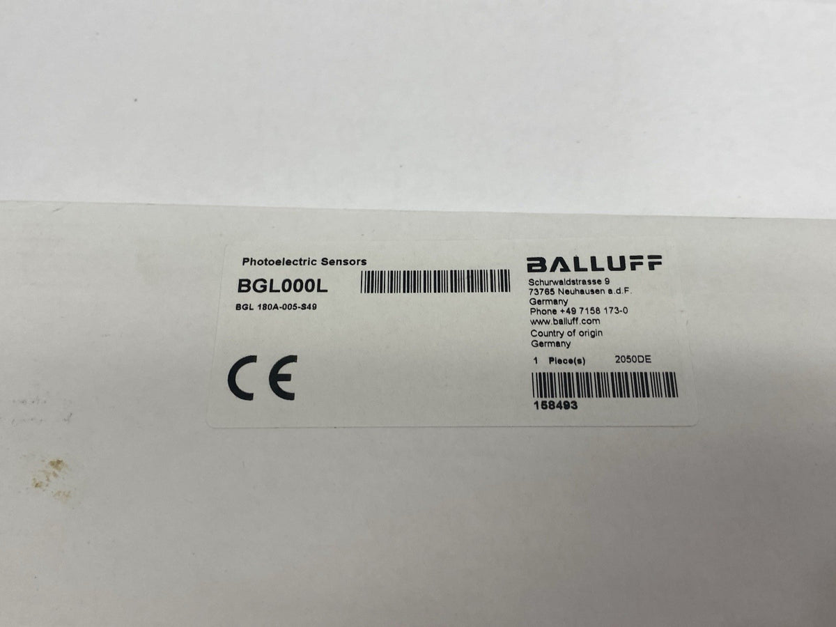 Balluff BGL000L Standard Photoelectric Fork Sensor Metal, BGL 180A-005-S49 - Maverick Industrial Sales