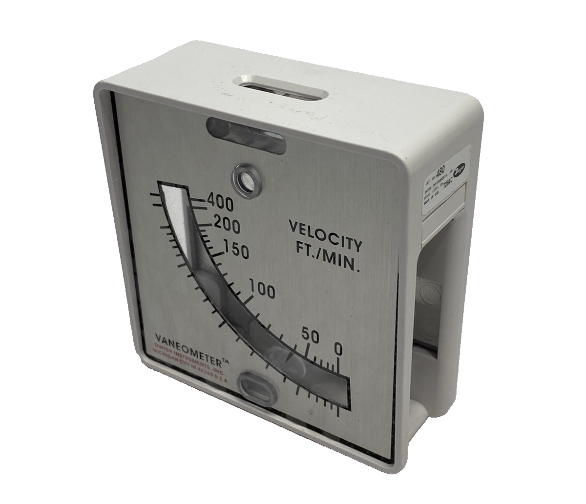 Dwyer 480 Vaneometer Swing Vane Anemometer, Low Air Velocity - Maverick Industrial Sales