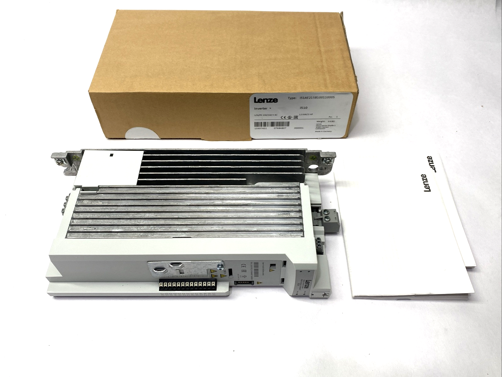 I51AE215B10011000S | Lenze i510 Inverter 1.5kW/2HP 1/N/PE 230/240VAC - New – Open box - Maverick Industrial Sales