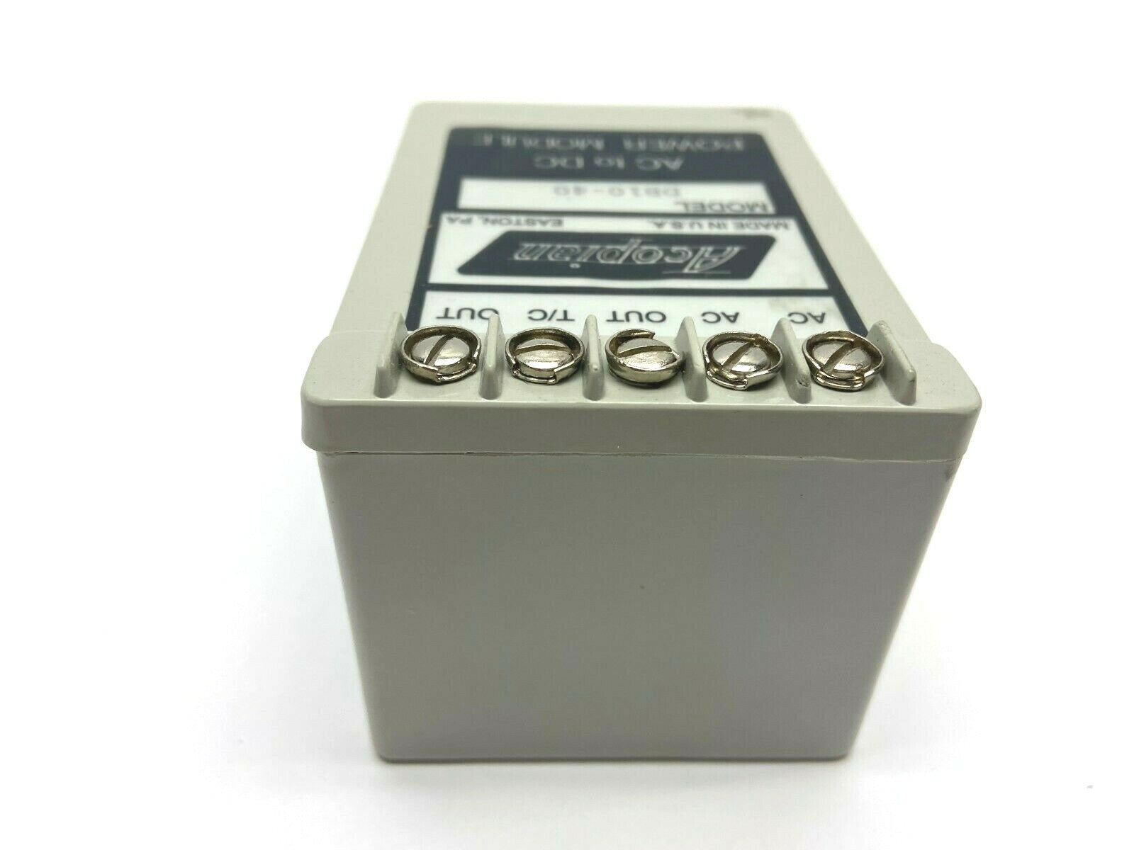 DB10-40 | Acopian Ac to Dc Power Module 10VDC 400mA - Used - Maverick Industrial Sales