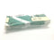 Adhesive Backed Diagonal Stripe Green and White 2 IN X 6 IN Marker, Lot of 100 - Maverick Industrial Sales