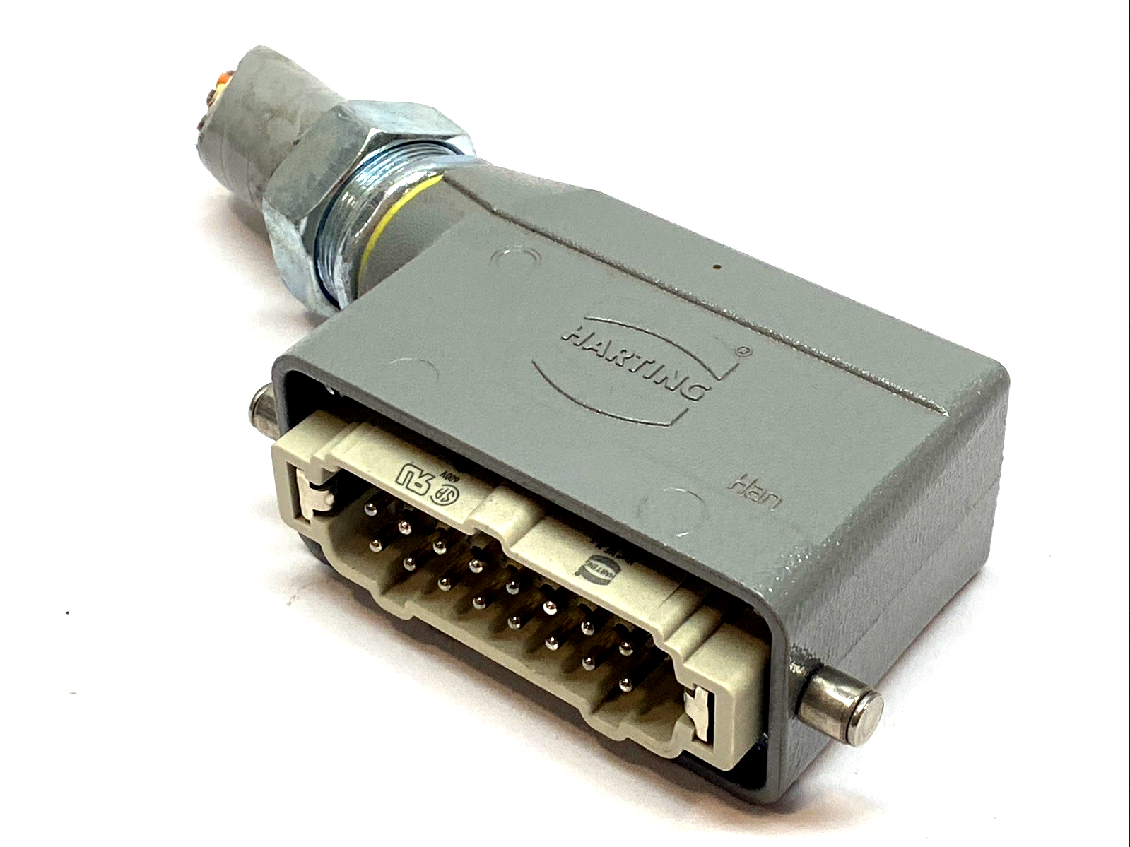 Harting Han 16B Side Entry Hood M25 w/ 09330162601 Insert Connector Industrial - Maverick Industrial Sales