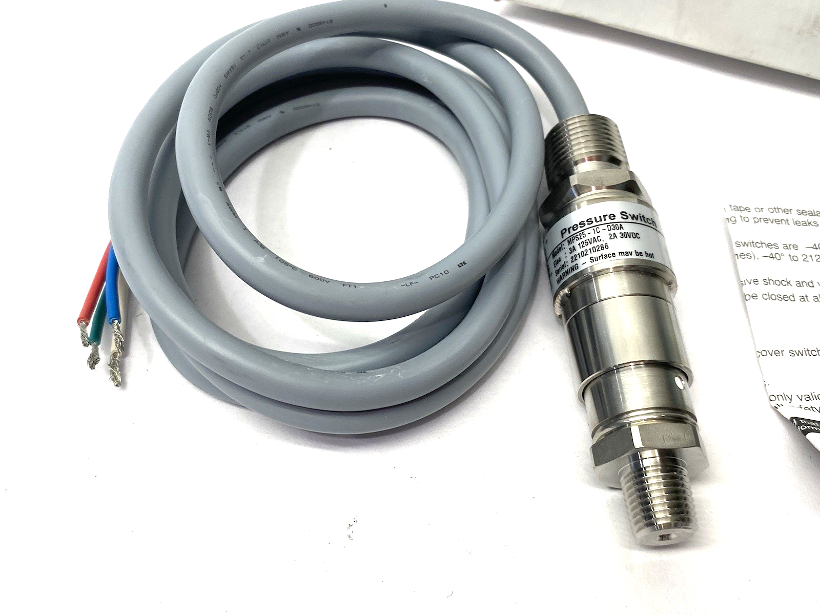 AutomationDirect MPS25-1C-D30A ProSense Mechanical Pressure Switch 6-30psi - Maverick Industrial Sales