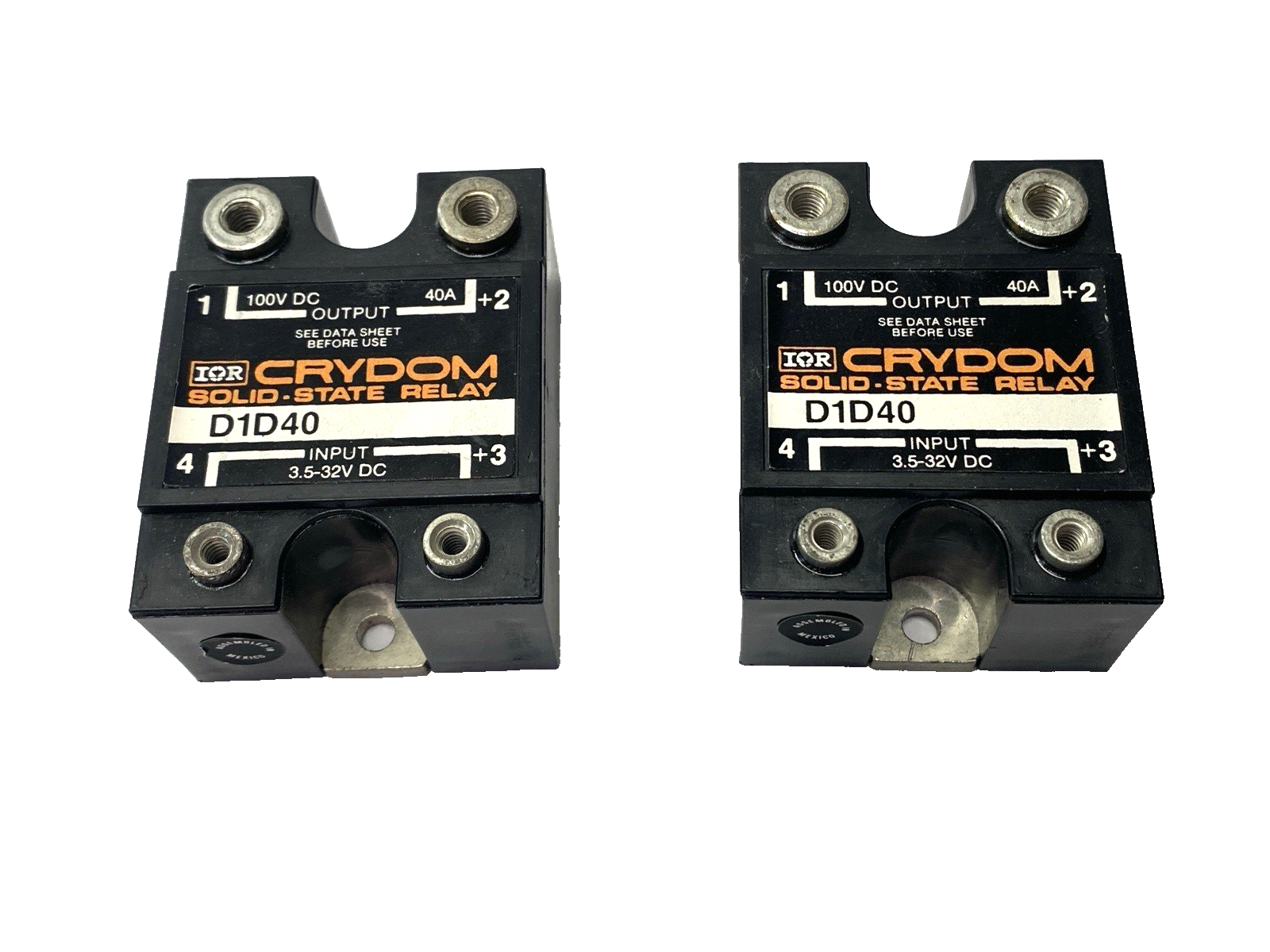 Crydom D1D40 Solid State Relay 40A LOT OF 2 - Maverick Industrial Sales