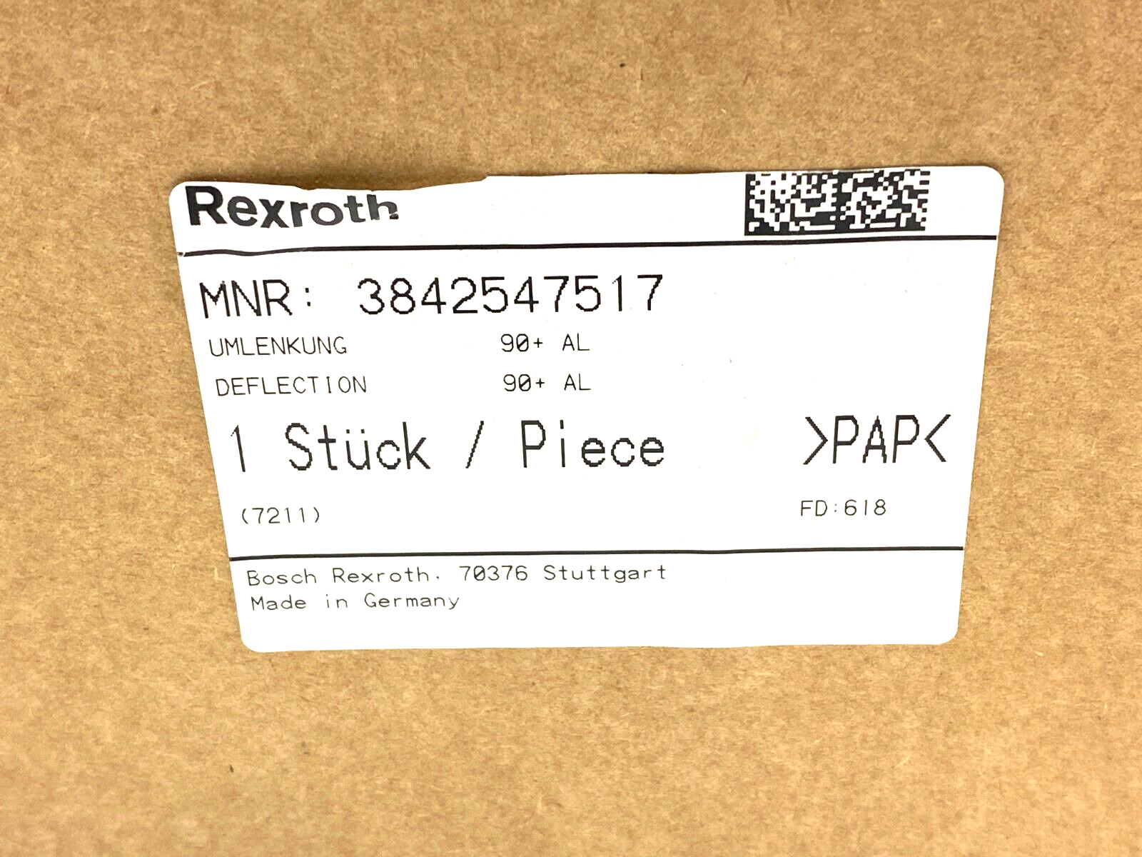 Bosch Rexroth 3842547517 AL Return Unit Closed Head Drive VFplus 90 - Maverick Industrial Sales
