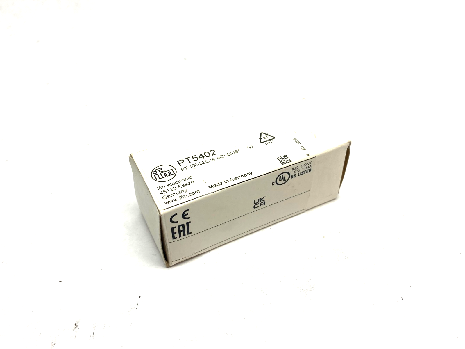 Ifm PT5402 Pressure Transmitter 1/4" 1450psi PT-100-SEG14-A-ZVG/US/ - Maverick Industrial Sales