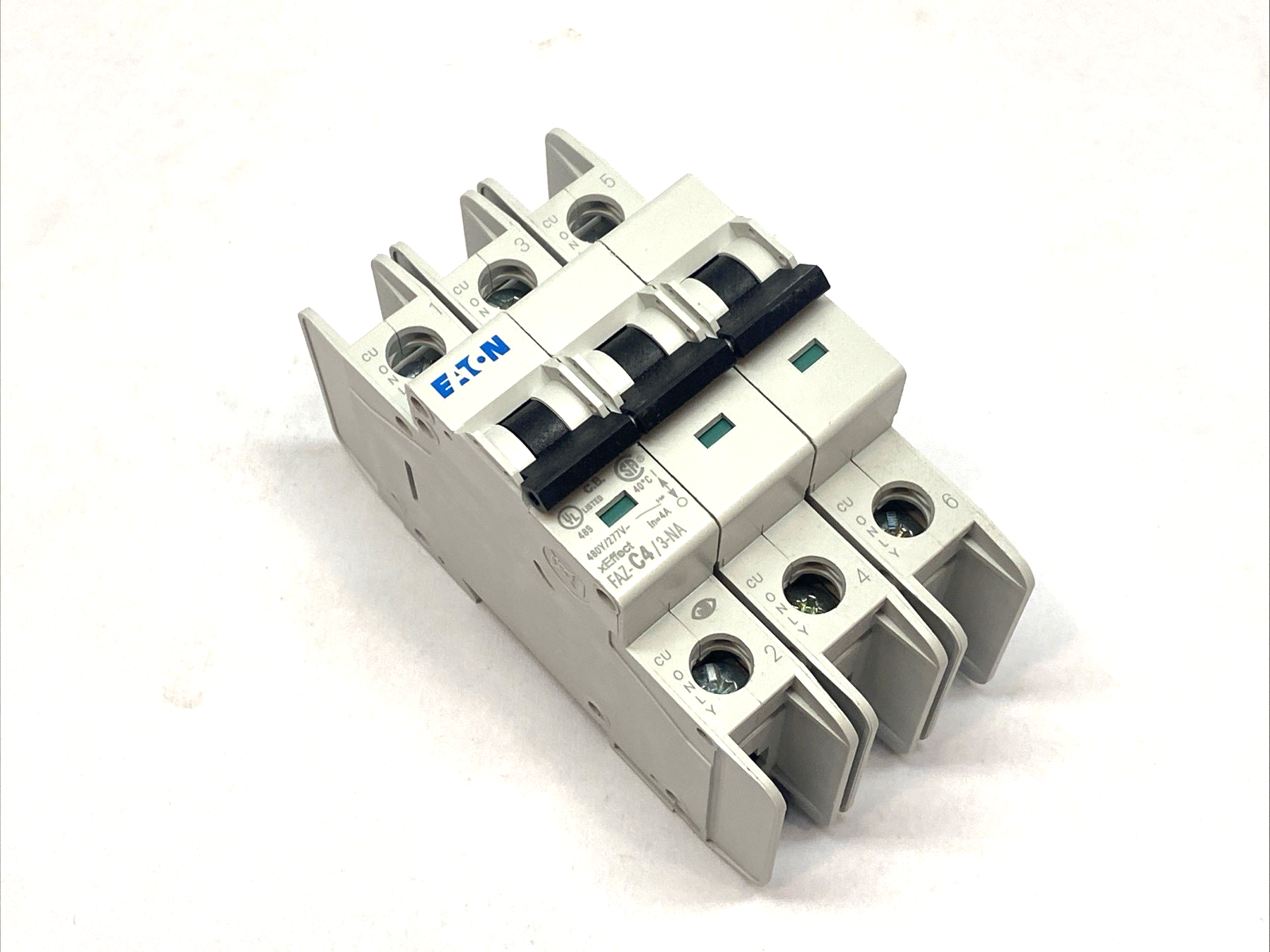 Eaton FAZ-C4/3-NA Circuit Breaker 3-Pole C-Curve 4A 102242 - Maverick Industrial Sales