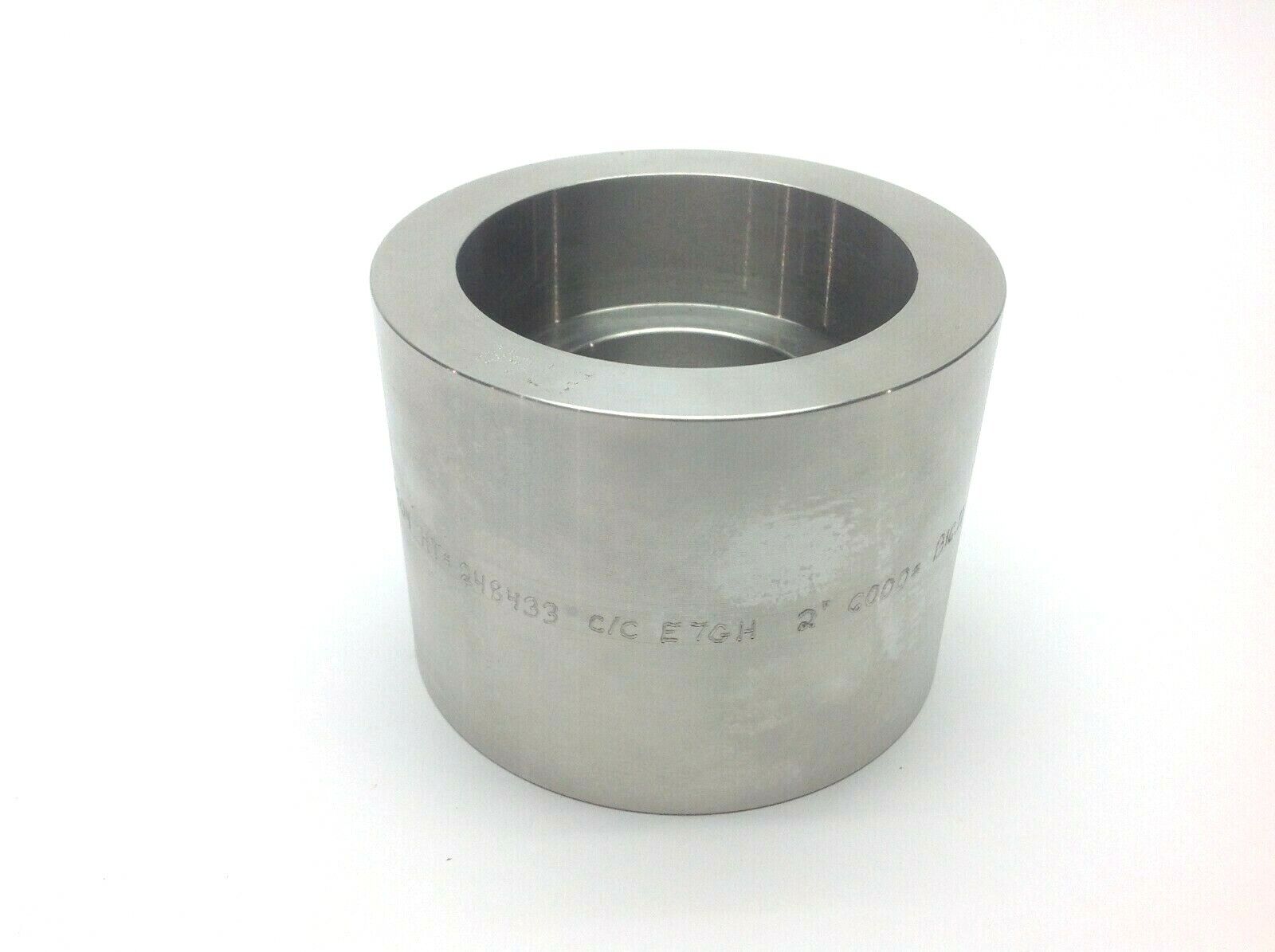 CMC F304 SA182 2" Stainless Steel 6000# Coupling B16.11 - Maverick Industrial Sales