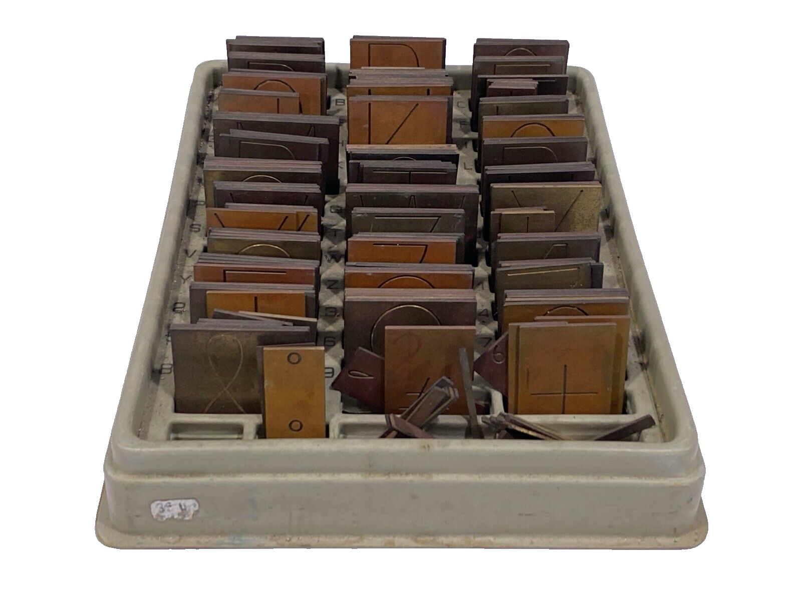 New Hermes 35-0?? Engraving Font Block Set 2-3/4" - Used - Maverick Industrial Sales